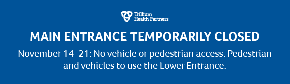 Temporary Access Changes at Mississauga Hospital