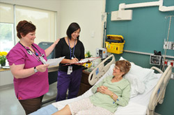 Image of health practioners visiting a patient